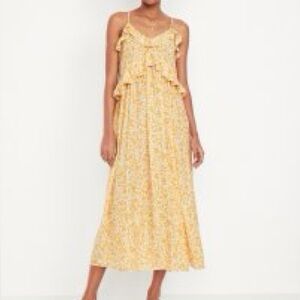 Old Navy Yellow Floral Dress